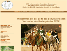 Tablet Screenshot of berberpferde.ch